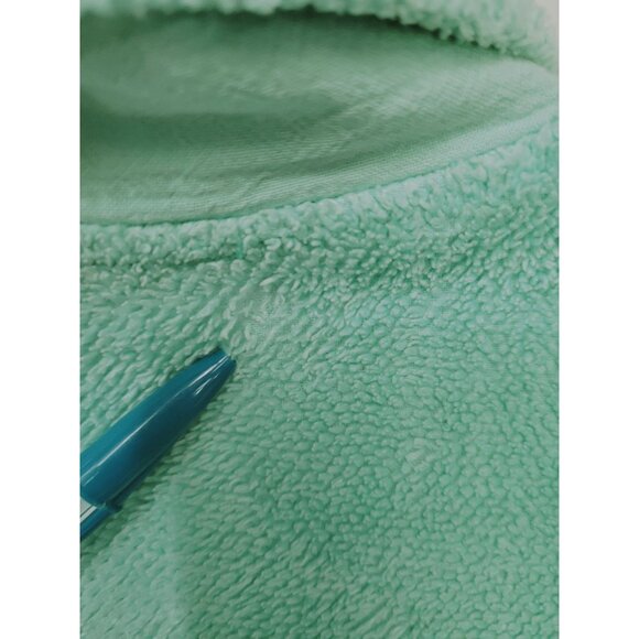 Vintage National Womens Snap-Front Mint Green Terrycloth Robe Size L Midi - Picture 8 of 13